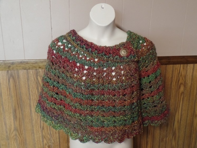 #Crochet Womans Cape Capelet Poncho #TUTORIAL