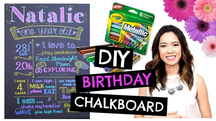 DIY 1st BIRTHDAY Chalkboard: Easy & Cheap!