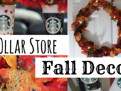 DIY-Cheap Fall Decor: Aluminum Wreath + Coffee Fall Flowers