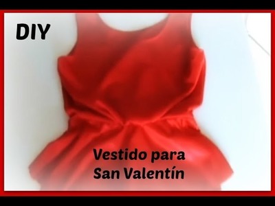 DIY Como Hacer Un Vestido Para San Valentin    How To Make a PEPLUM Dress For Valentine's