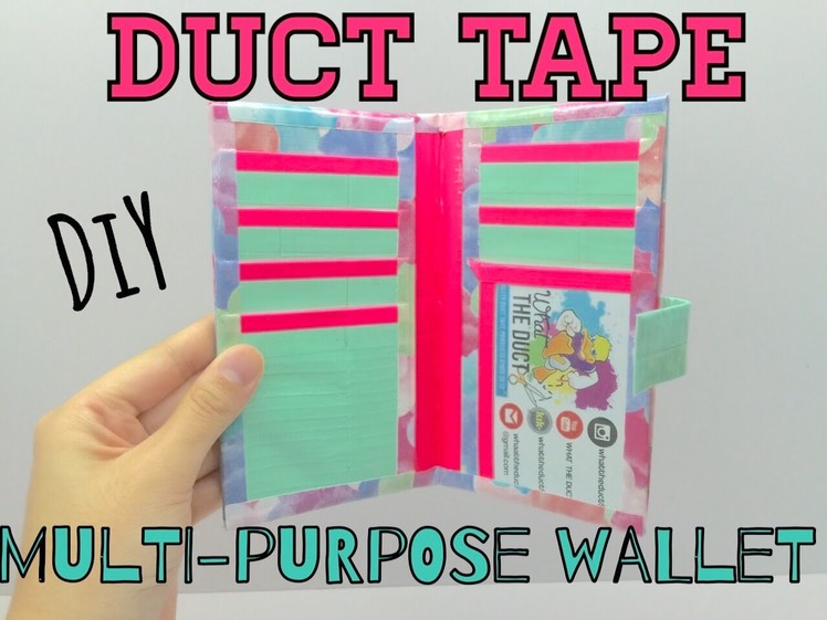 DIY Duct Tape Multi Purpose Wallet Tutorial!
