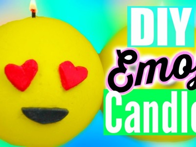 DIY EMOJI CANDLES! Tumblr Inspired Room Decor!
