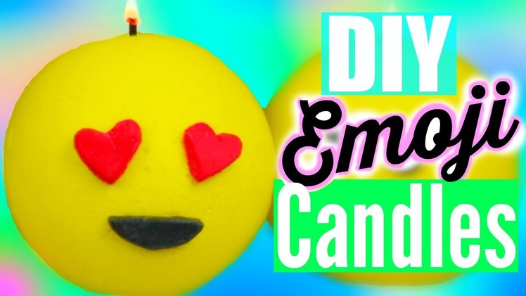 DIY EMOJI CANDLES! Tumblr Inspired Room Decor!