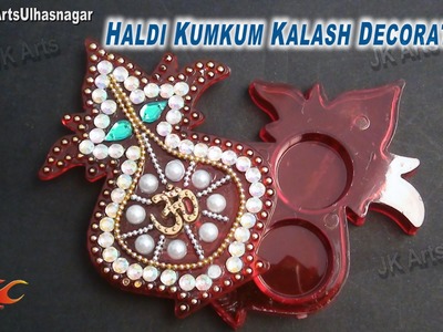 DIY Haldi Kumkum Box | How to decorate | JK Arts 683