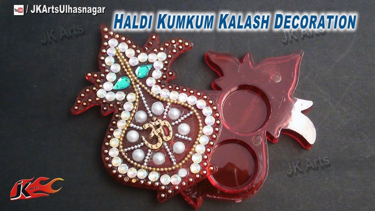 DIY Haldi Kumkum Box | How to decorate | JK Arts 683