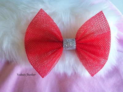 DIY: How to make a Tulle bow hair clip