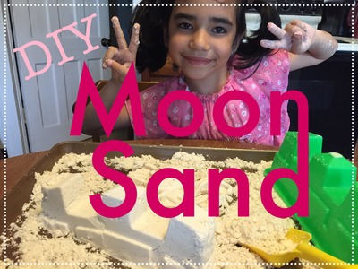 DIY MOON SAND WITH ONLY 2 INGREDIENTS! SUPER EASY!