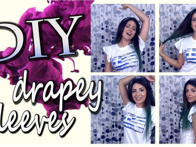 DIY Tee - Princess.drapey sleeves How-to
