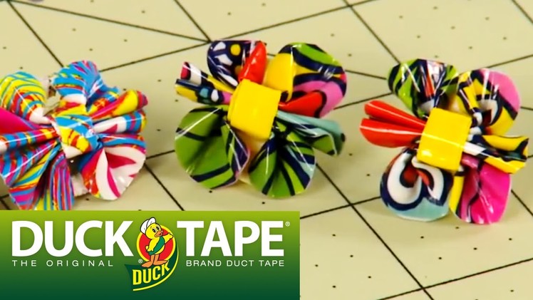 Duck Tape Crafts: How to Make Duct Tape Flower Earrings