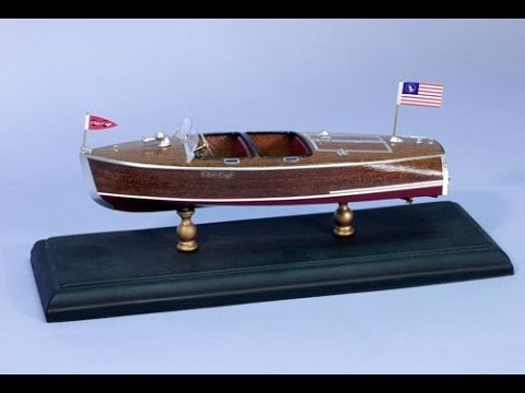 Dumas Chris Craft 1940 19 foot Barrelback Boat model part 2 completion
