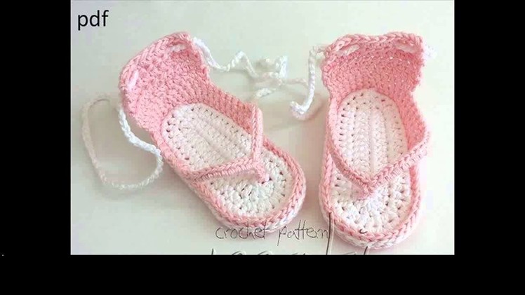 Free crochet baby sandals for beginners