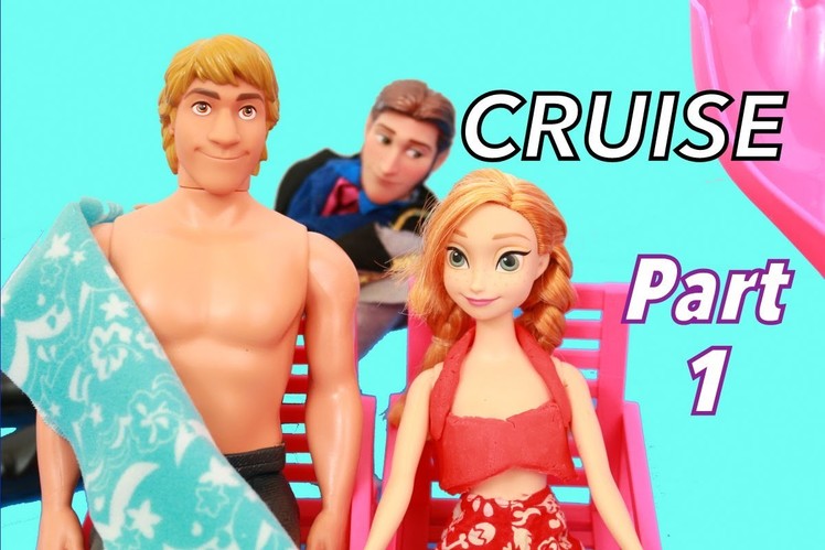 Frozen Anna & Kristoff AllToyColelctor go on a CRUISE Ship Disney Barbie Hans, Elsa, PLAY-DOH