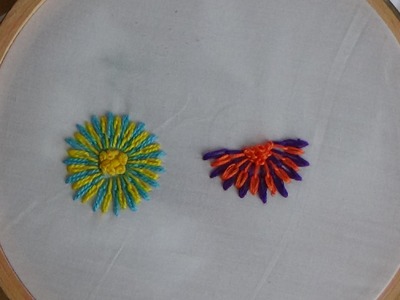 Hand Embroidery: Long and Short Separate Chain Stitch