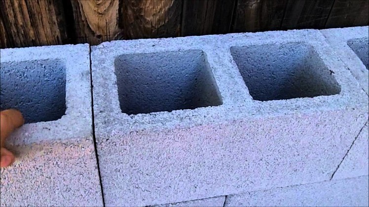 How to Build a Block Wall with Gorilla Glue.  No Mortar Used