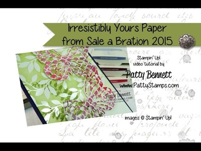 How to Color the Irresistibly Yours paper from Stampin' Up!