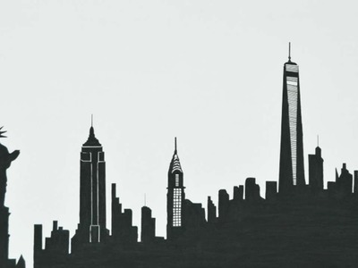 How To Draw A Skyline Silhouette Of New York - DIY Crafts Tutorial - Guidecentral