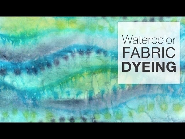 How to Dye Fabric - Painting Fabric with Dye