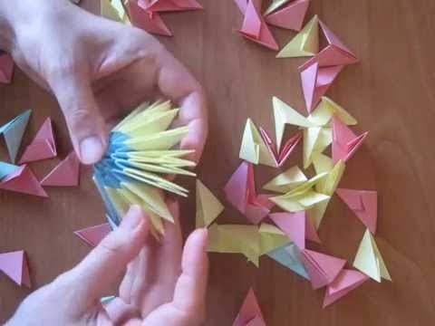 How to make a modular origami (3d) egg