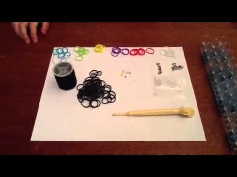 How to make a rainbow loom (beaded starburst charm bracelet