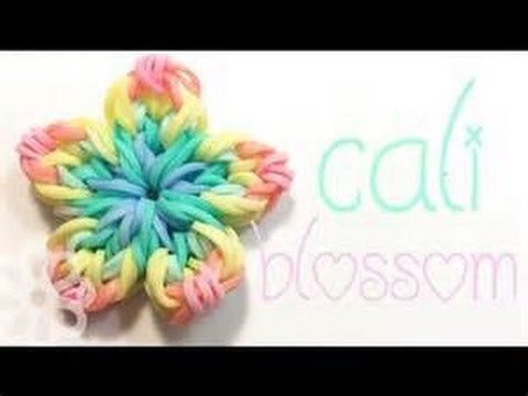 How To Make A Rainbow Loom California Blossom