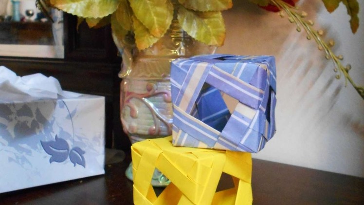 How To Make An Origami Diamond Window Cube. - DIY Crafts Tutorial - Guidecentral