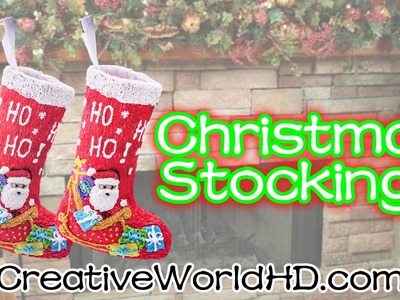 How to Make Christmas Stocking - 3D Printing Pen Creations DIY Tutorial by Creative World