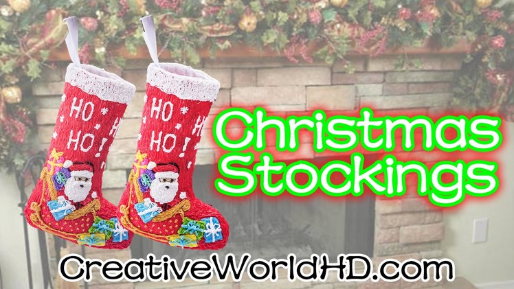 How to Make Christmas Stocking - 3D Printing Pen Creations DIY Tutorial by Creative World