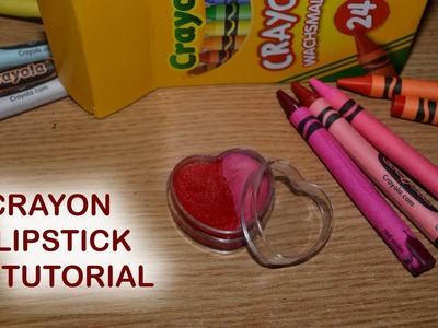 How to make DIY two tone lipstick from crayons and coconut oil