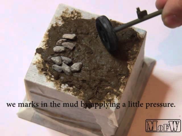How to make mud - como hacer efecto barro