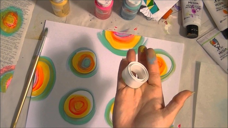 How to paint multi color circles