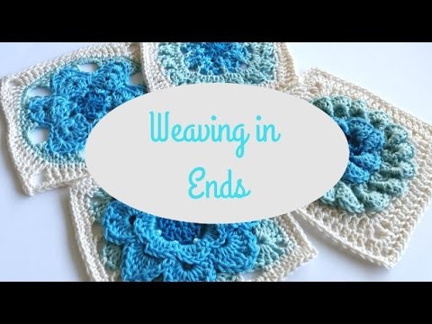 How to weave in ends in crochet by Shelley Husband Spincushions