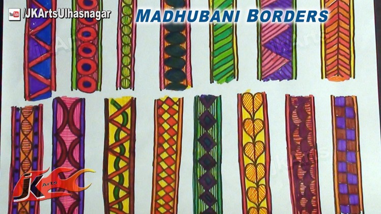 Madhubani. Mithila Borders (#1) JK Arts 550