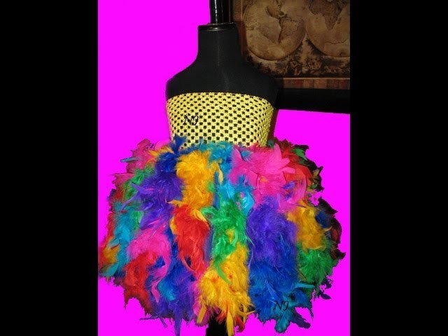 Make A Feather Tutu Dress with Lights No Sew