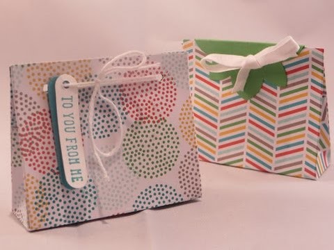 Mini Gift Bag Tutorial, a closer look at the closures!