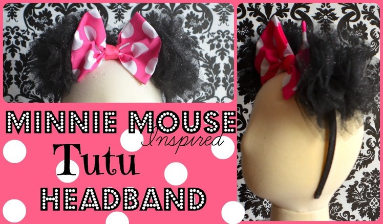 Minnie Mouse Tutu Ears Headband