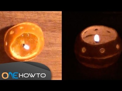 Orange Candle - Step by Step Making a Homemade Candle Expermient