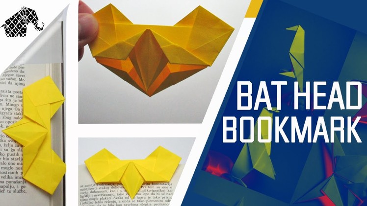 Origami - How To Make An Origami Bat.Bookmark (Halloween)