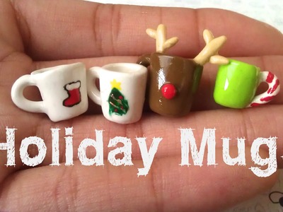 Polymer Clay Christmas Mugs Tutorial :)
