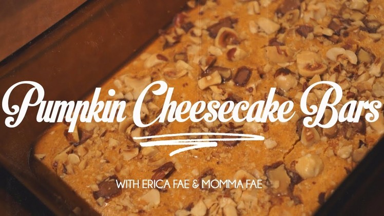 Pumpkin Cheesecake Bars