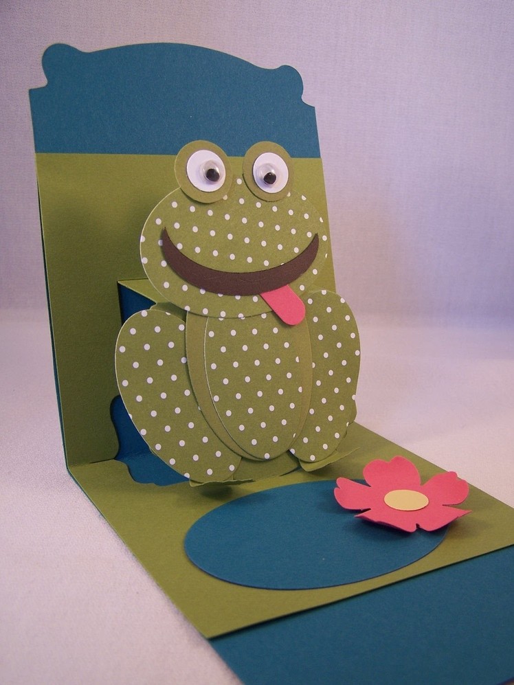 Punch Art Frog & Pop Up Card