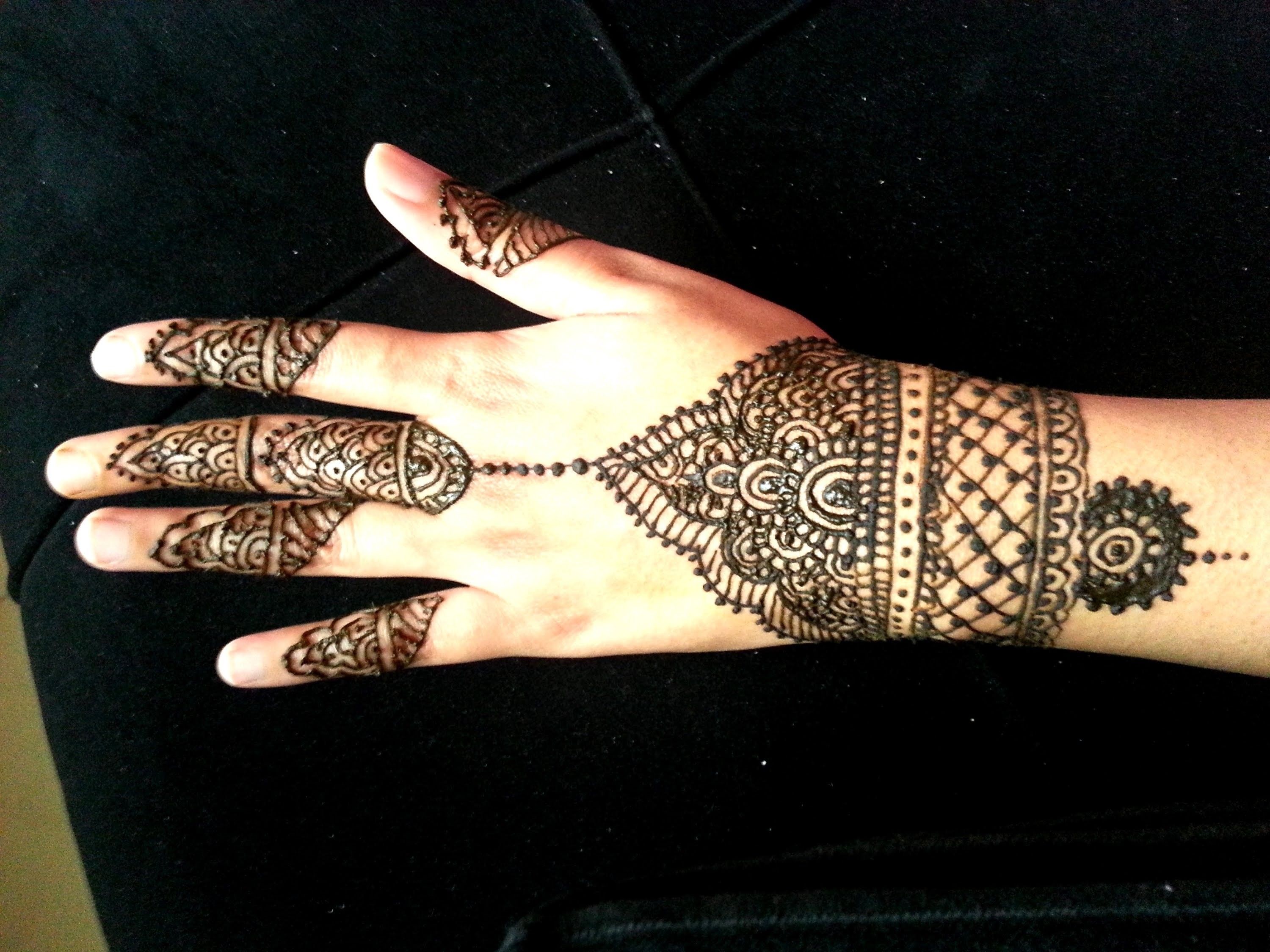 Wrist henna designs