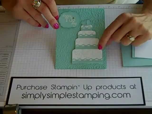 Simply Simple FLASH CARD Wedding Cake by Connie Stewart