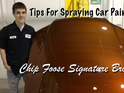 Spraying Chip Foose's Bronze Base Coat - Foose Signature Paint - DIY Spray Painting Tips