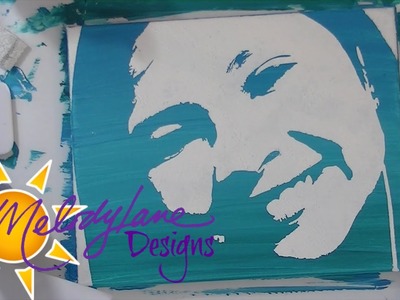 Stencil Painting with Cricut Explore