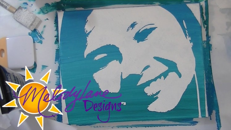 Stencil Painting with Cricut Explore