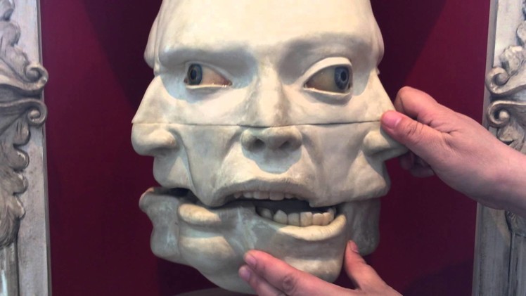 Tumbler Face Sculpture - Mixed Emotions by Cyrus Tilton @ Vessel Gallery.