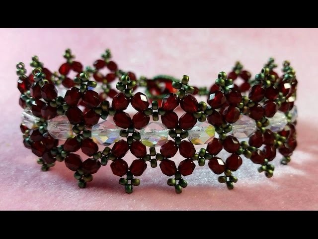 (Tutorial) Holiday Poinsettia Bracelet DIY (Video 148)