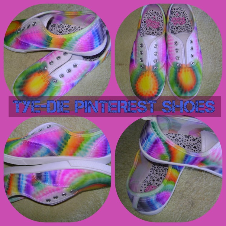 ~~D.I.Y: Pinterest Tie-Dye Sharpie Shoes ~~