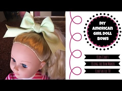 DIY American Girl Doll Bows