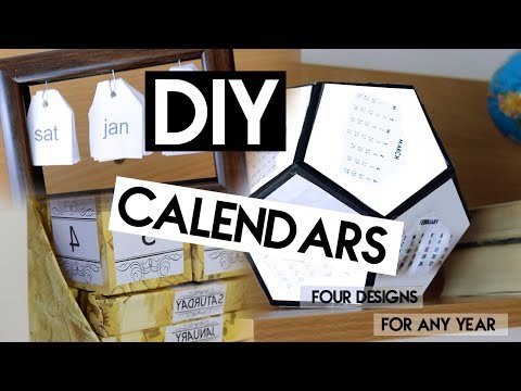 DIY CALENDARS | Perpetual, 12 - sided, Diary, Block Calendar |